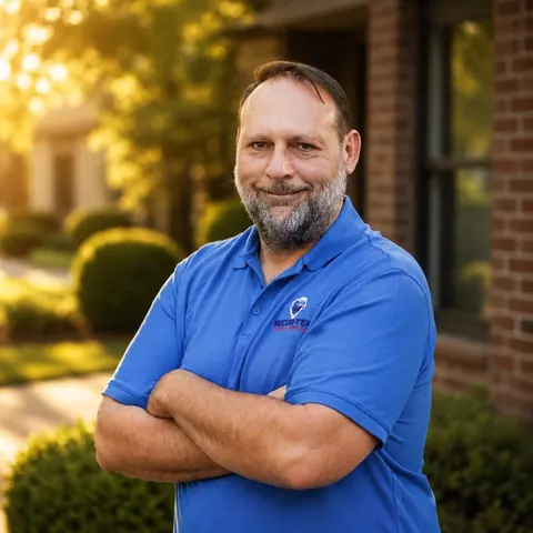 Portrait of a Secur-Tek technician, shot for the company team page.